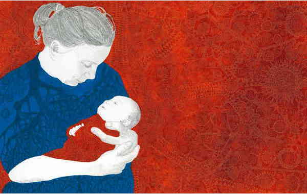 Illustration zu 'Schlafe, schlafe, holder, süßer Knabe' von Frank Walka