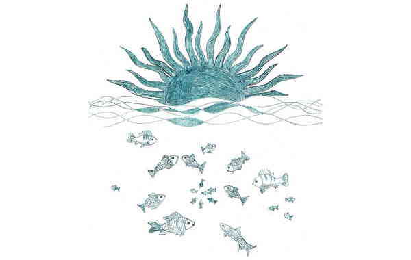 Illustration zu 'Die Sonne sank' von Frank Walka