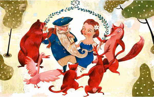 Illustration zu 'Widele, wedele' von Christoph Mett