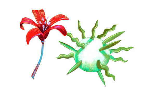 Illustration zu 'Ward ein Blümchen mir geschenket' von Christoph Mett