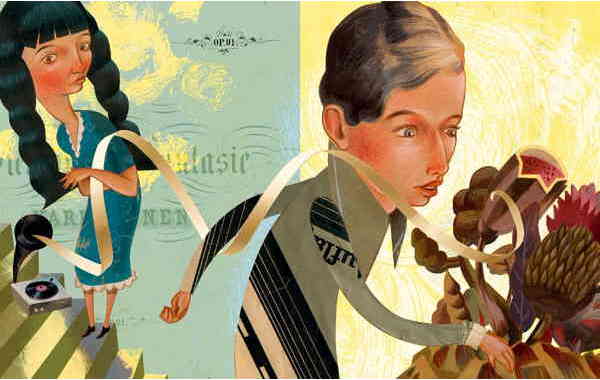 Illustration zu 'Zum Tanze, da geht ein Mädel' von Christoph Mett