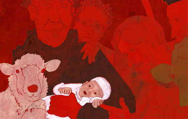 Illustration zu 'Les anges dans nos campagnes / Angels, from the realms of glory' von Frank Walka