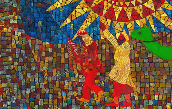 Illustration zu 'Noi siamo i tre re' von Frank Walka