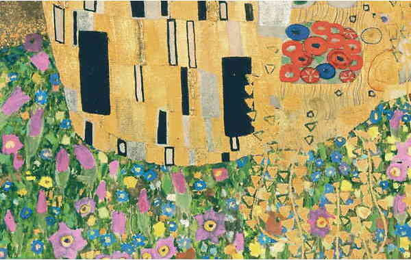 Illustration zu 'Wie er wolle geküsset seyn / Die Kunst des Küssens' von Gustav Klimt