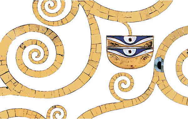 Illustration zu 'Que ne suis-je la fougère' von Gustav Klimt