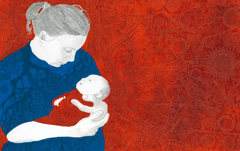 Illustration zu »Schlafe, schlafe, holder, süßer Knabe« von Frank Walka