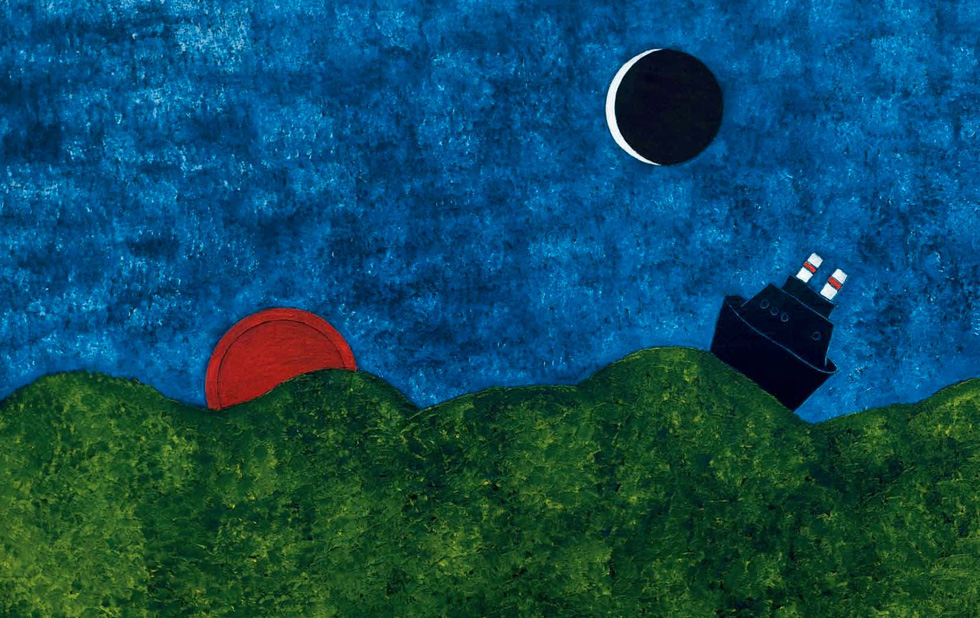 Illustration zu »Vöglein fliegt dem Nestchen zu« von Frank Walka