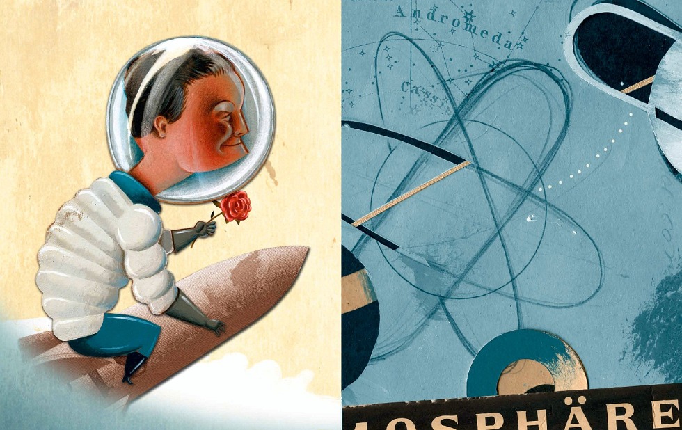 Illustration zu »Stehn zwei Stern am hohen Himmel« von Christoph Mett