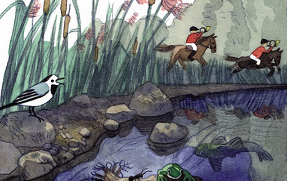 Illustration zu »Jetzt fahrn wir über'n See« von Markus Lefrançois