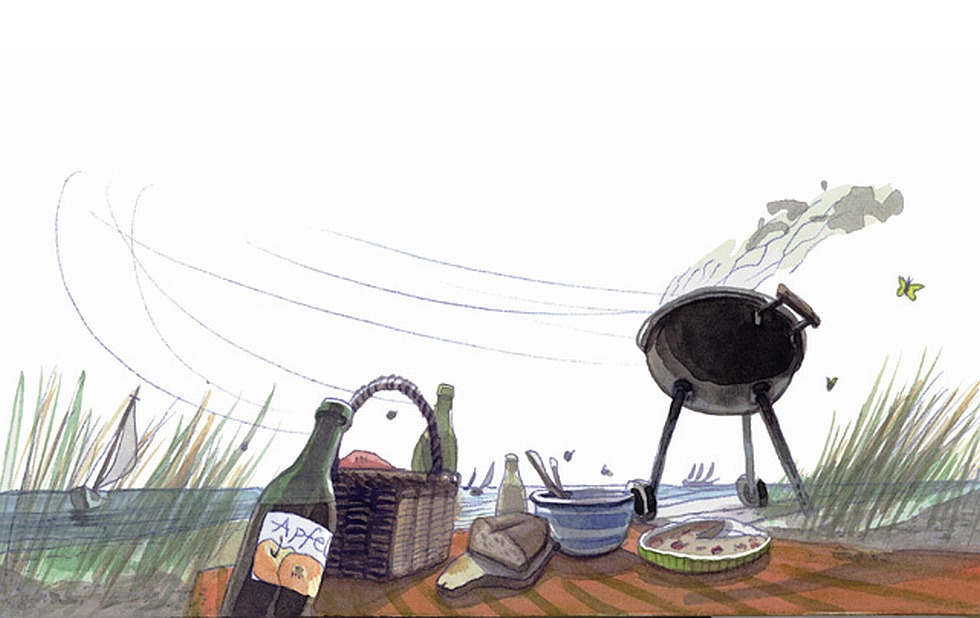 Illustration zu »Trarira, der Sommer, der ist da« von Markus Lefrançois