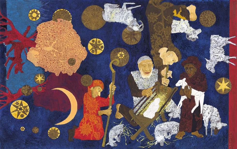 Illustration zu »Kommet, ihr Hirten« von Frank Walka