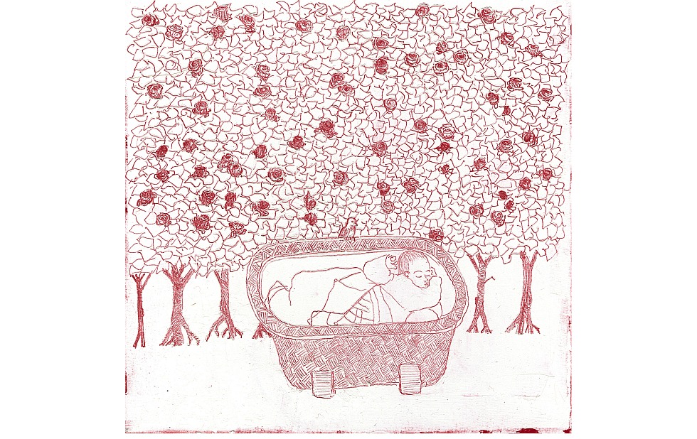 Illustration zu »Na ska' en liten fa sova sa sott« von Frank Walka