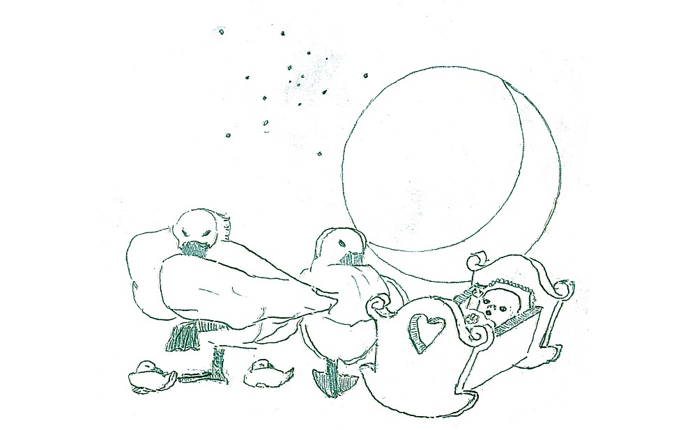 Illustration zu »Aja tutaja« von Frank Walka