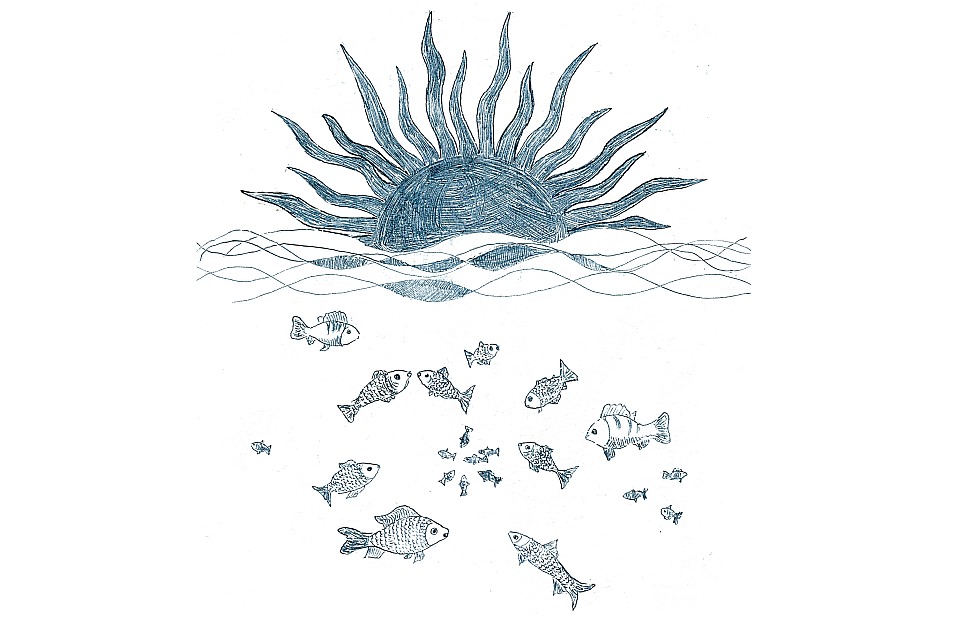 Illustration zu »Ljulja, ljulja, ljuska« von Frank Walka