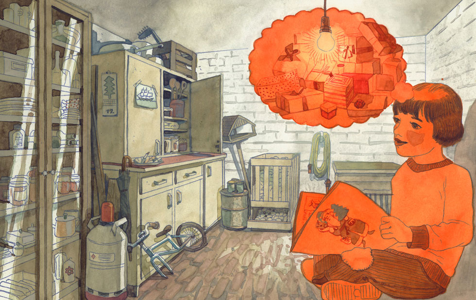 Illustration zu »Morgen, Kinder, wird's was geben« von Markus Lefrancois