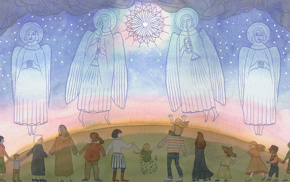 Illustration zu »Als du geboren warst / Canzone dei zampognari« von Markus Lefrancois