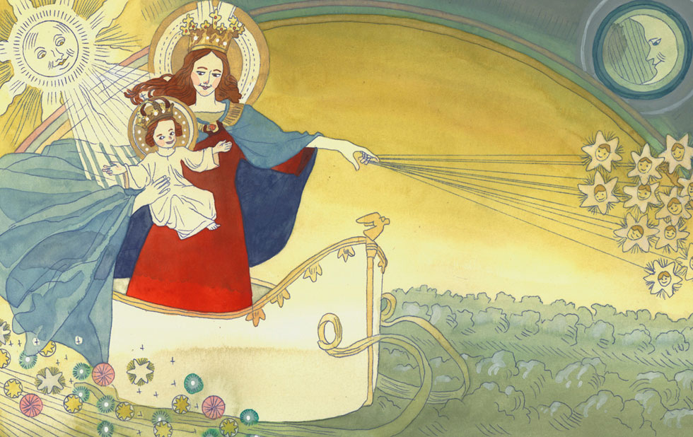 Illustration zu »Über Sterne, über Sonnen« von Markus Lefrancois