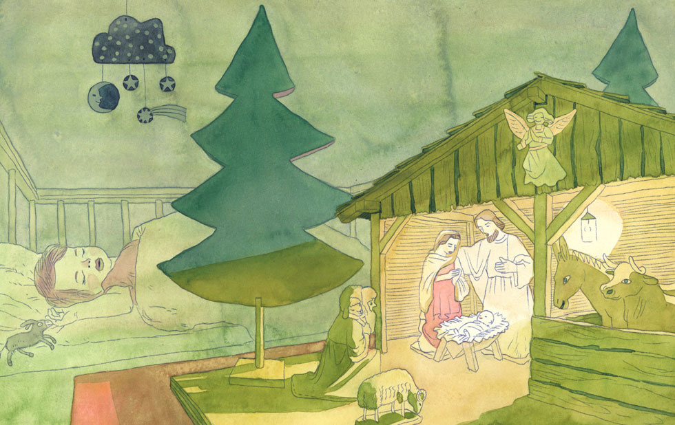 Illustration zu »Schlaf, mein Kindlein, bajuschki baju« von Markus Lefrancois