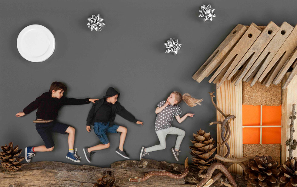 Illustration zu »Zie, de maan schijnt door de bomen / Sieh, der Mond erhellt den Garten« von Jan von Holleben