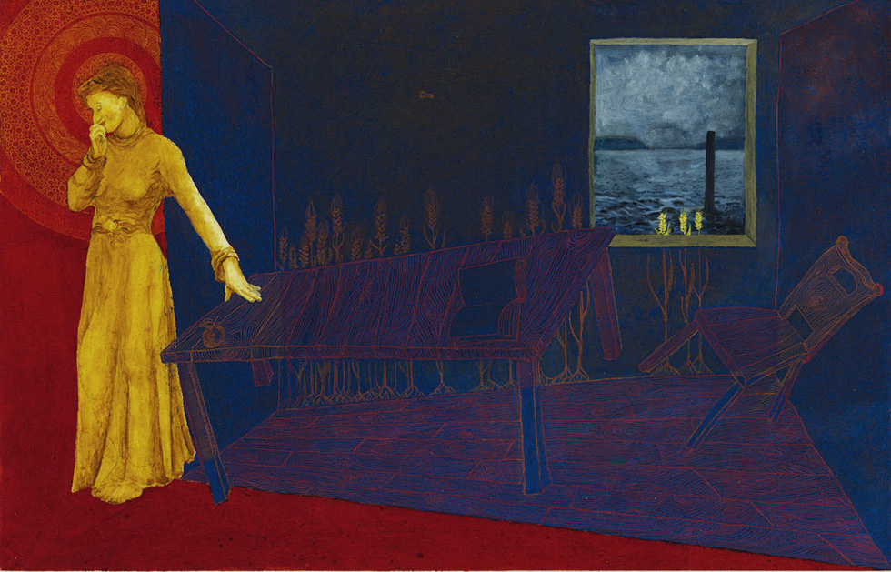 Illustration zu »Maria heeft het boek« von Frank Walka