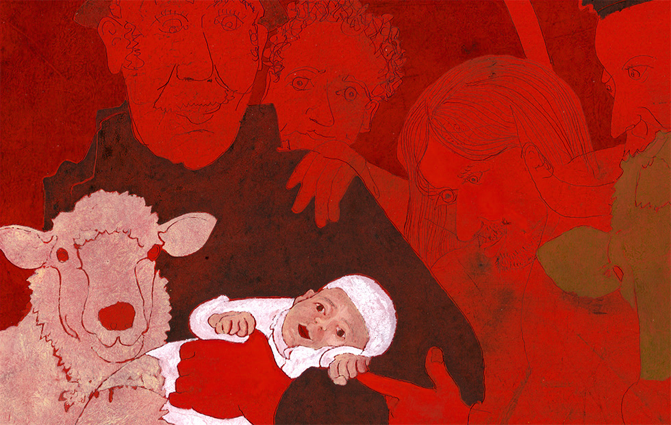 Illustration zu »Les anges dans nos campagnes / Angels, from the realms of glory« von Frank Walka