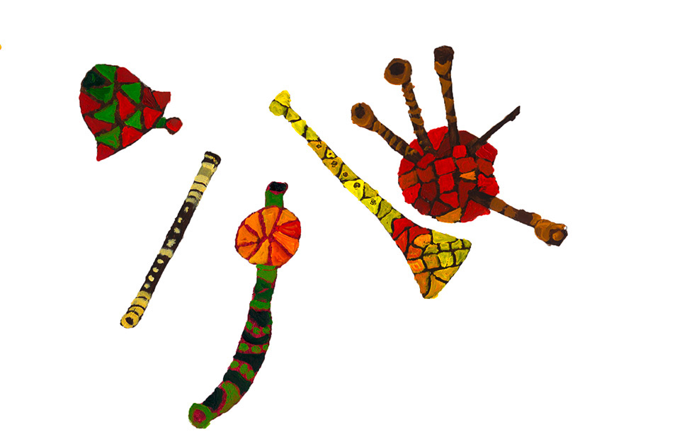 Illustration zu »Pujdem spolu do Betléma« von Frank Walka