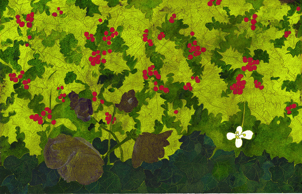 Illustration zu »The holly and the ivy« von Frank Walka