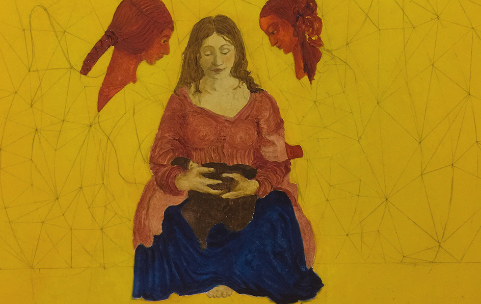 Illustration zu »Er is een kindeke geboren op aard« von Frank Walka