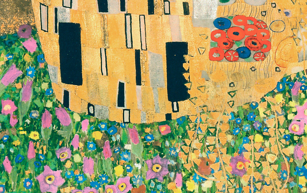 Illustration zu »Wie er wolle geküsset seyn / Die Kunst des Küssens« von Gustav Klimt