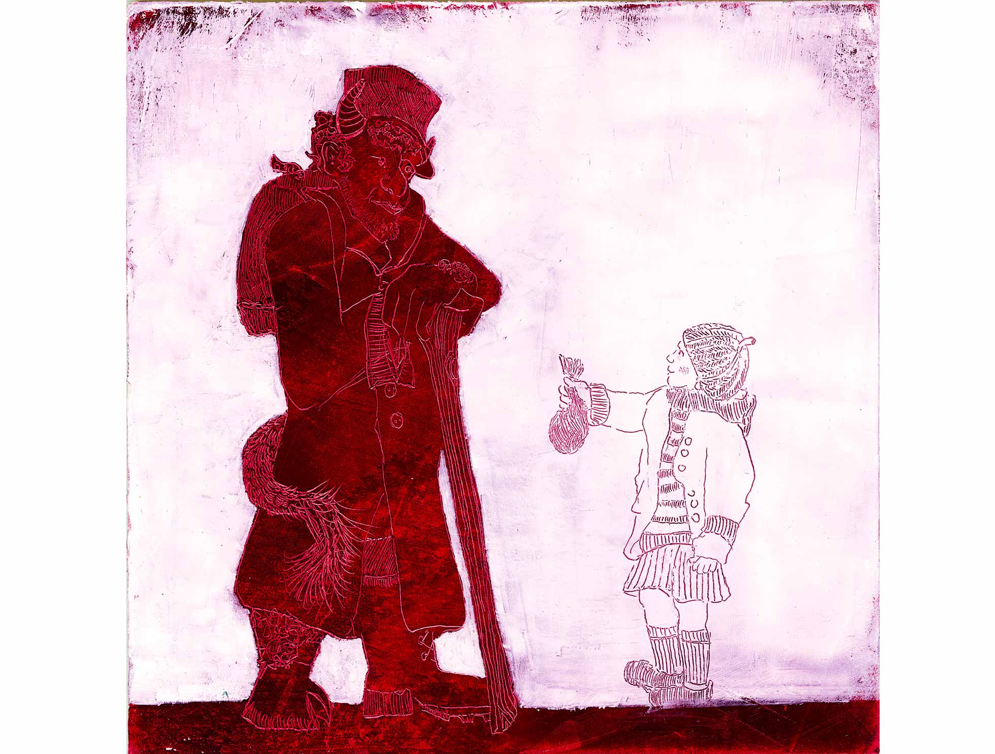 Illustration zu »Ich armes welsches Teufli« von Frank Walka