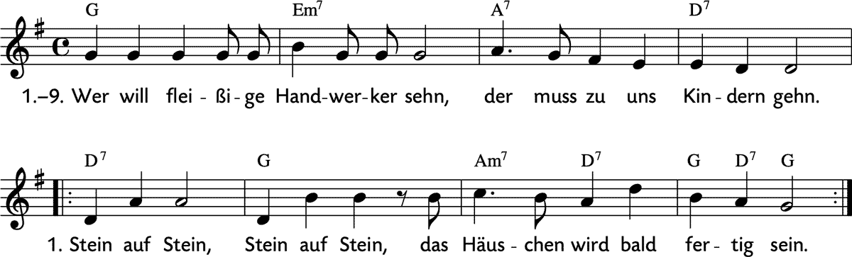 Noten 'Wer will fleißige Handwerker sehn'