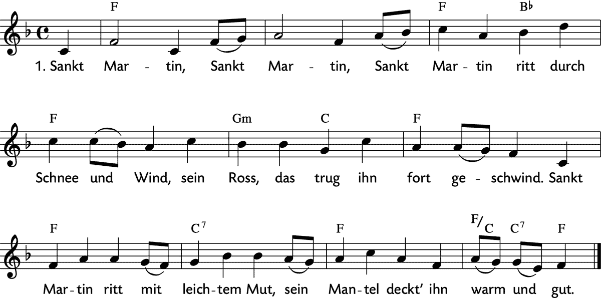 Noten 'Sankt Martin'