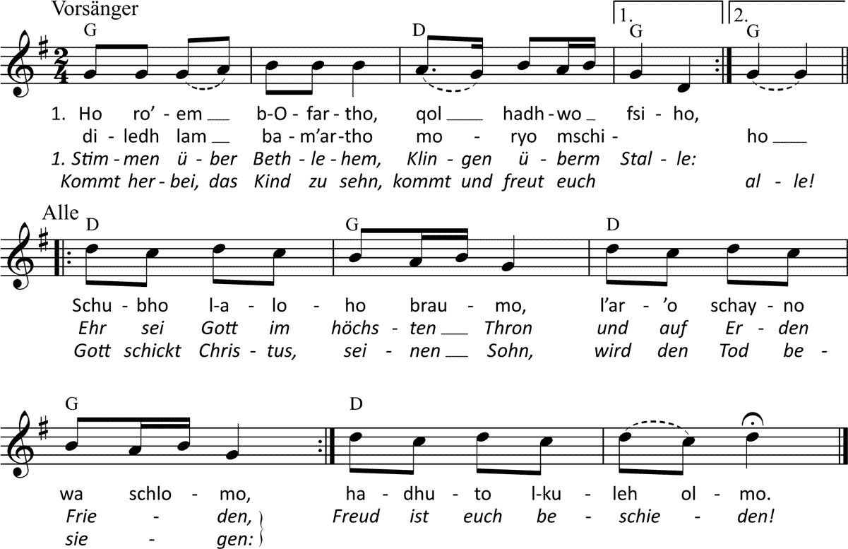 Noten 'Ho ro'em b-Ofartho'